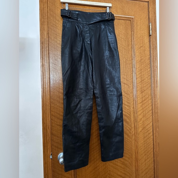 Sezane Francky lamb leather trousers - Picture 5 of 14